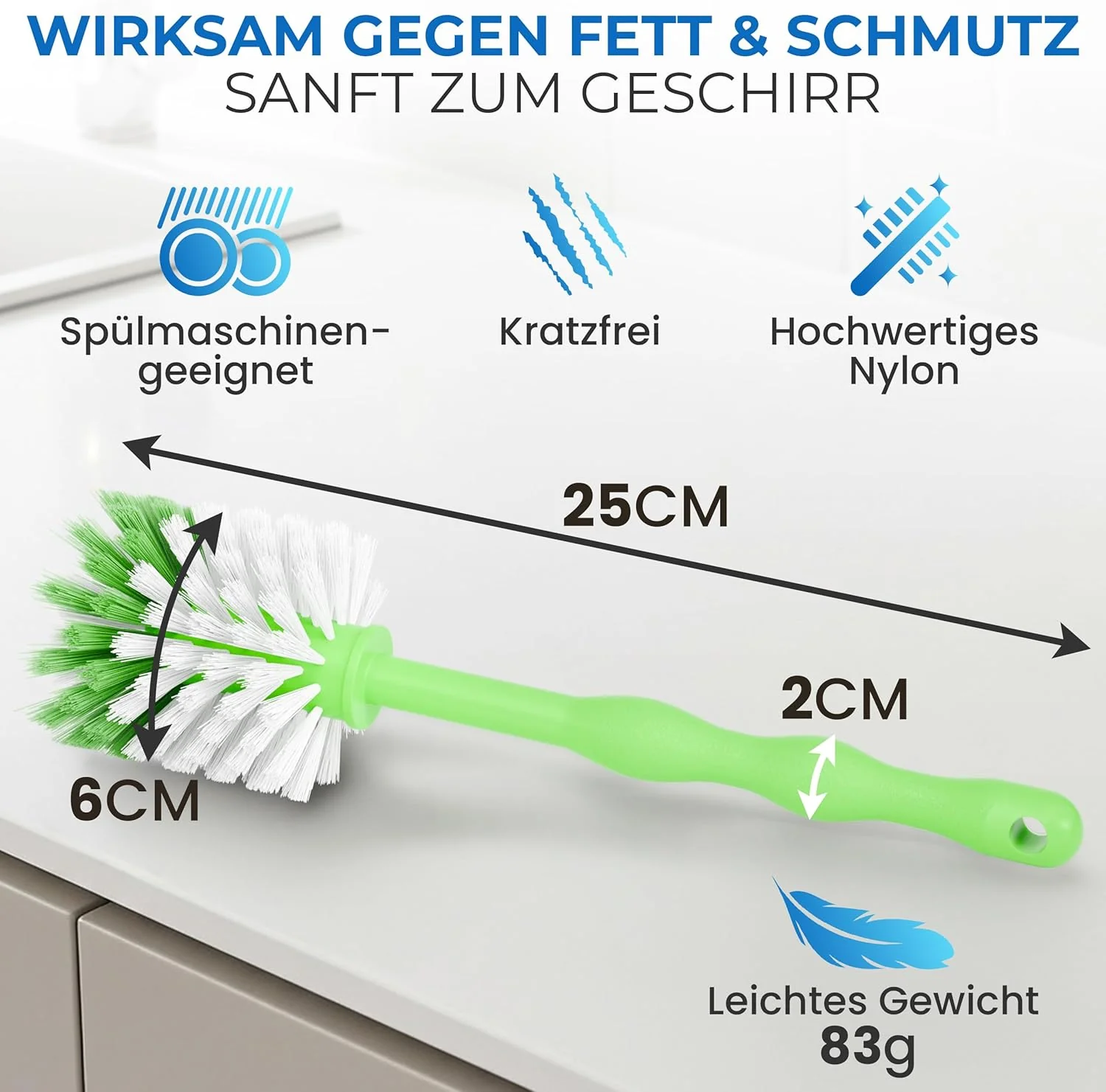 Premium Universal Reinigungsbürste kompatibel für Thermomix TM7,TM6,TM5&Bosch Küchenmaschine, Note 1 - Image 5