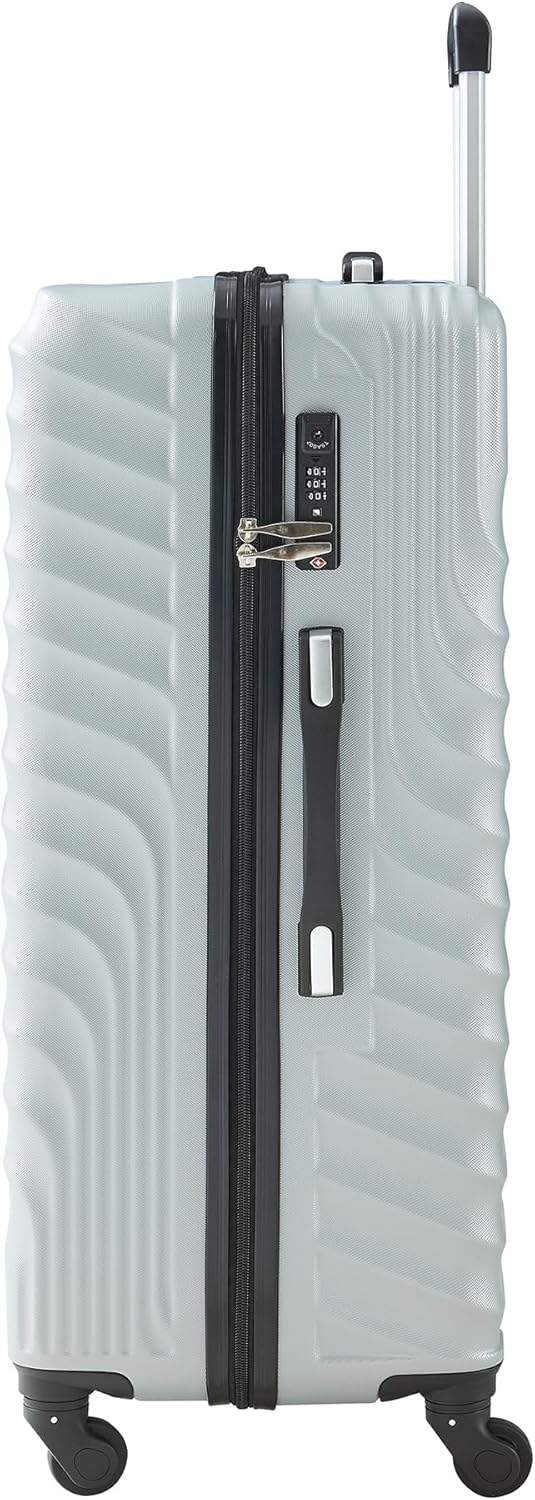 pro.tec Koffer Set 3-teilig Pona Reisekoffer ABS Hartschalenkoffer mit 4 Rollen Handgepäck leicht Tr - Image 5