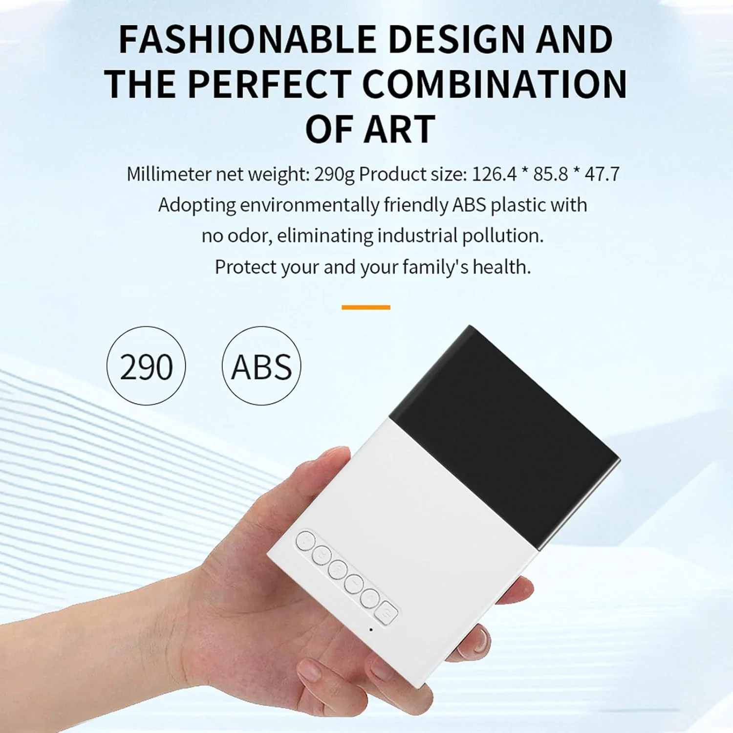 Projector, 1080p HD Tragbarer Filmprojektor, Smart Home Projector mit HDMI, USB, 3.5 Sound -Schnitts - Image 6