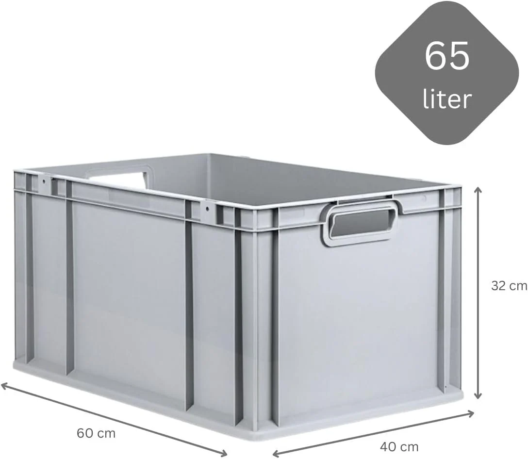 PROREGAL SuperSparSet 10x Eurobox NextGen Economy mit Auflagedeckel und 4x Schiebeschnappverschlüsse - Image 4