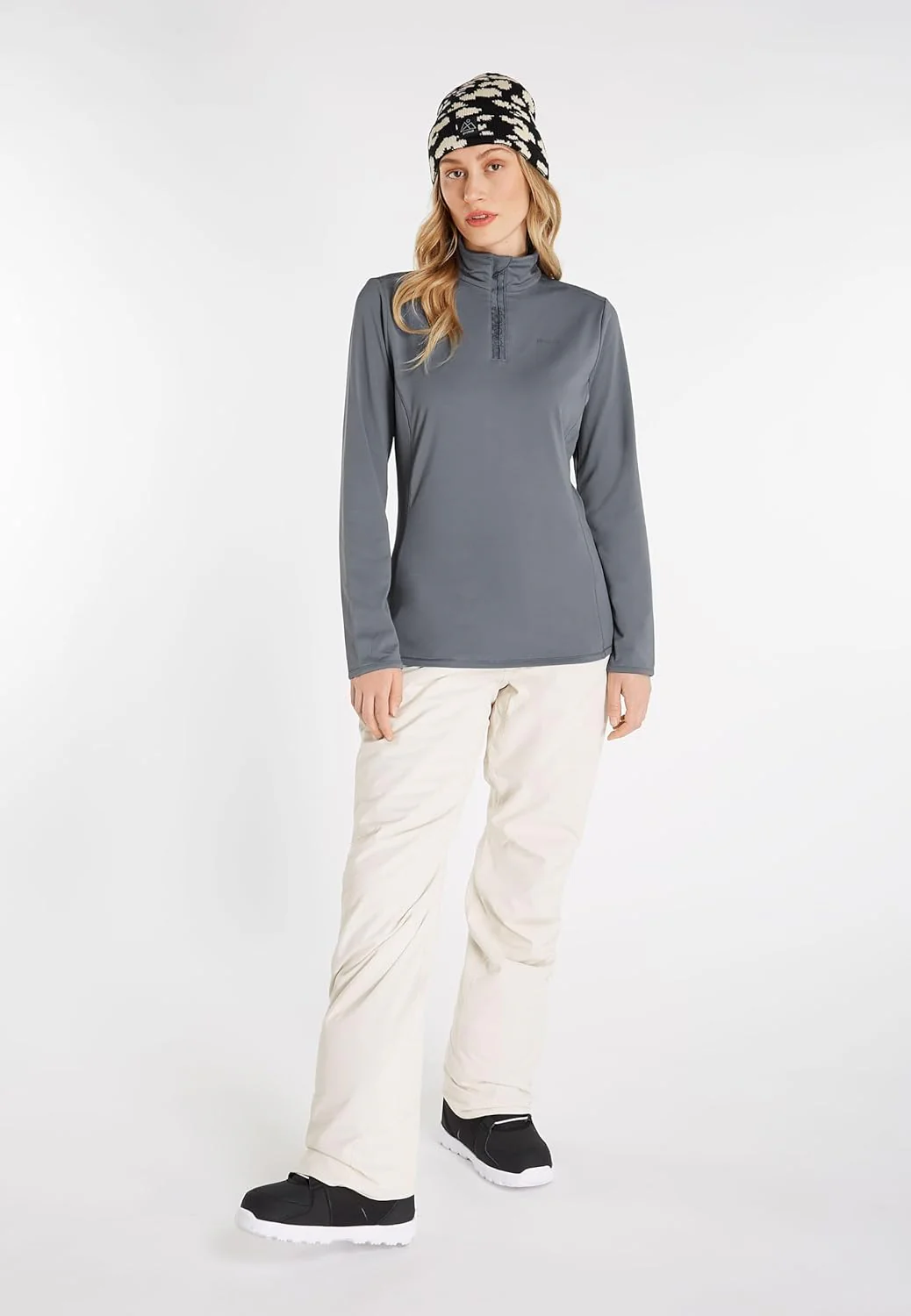 Protest Damen 1/4-reissverschluss FABRIZ XS Manatee, XS Manatee - Image 3