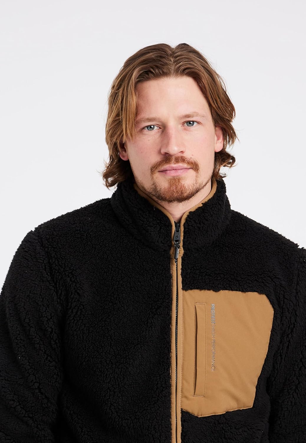 Protest Herren Oberteil Mit Durchgehendem Reissverschluss PRTTAVE XS True Black, XS True Black - Image 2