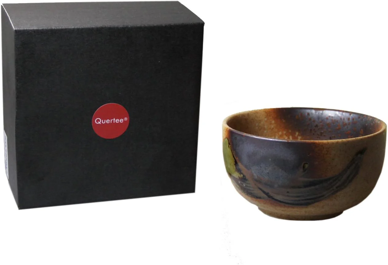 Quertee - 4 x Original japanische Matcha Schalen - 400 ml in einer Geschenkbox für die Teezeremonie - Image 2
