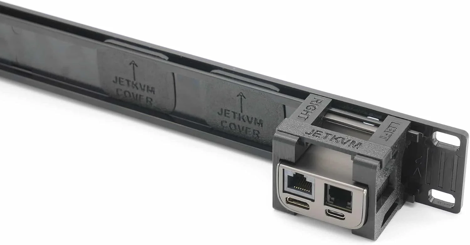 Rackhalterung für 3 Stück JetKvm - 2 Abdeckplatten - Image 3