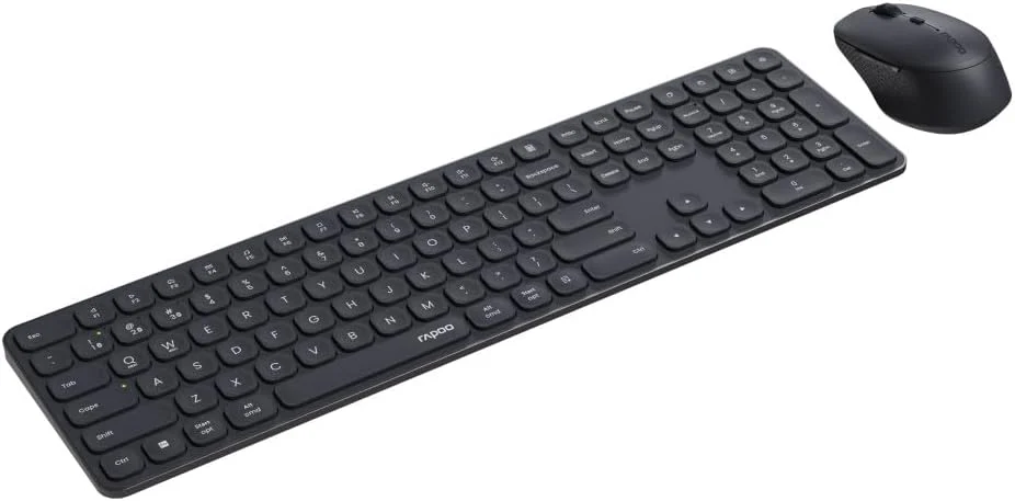 Rapoo 9810M Tastatur Maus Set Kabellos - Bluetooth & 2.4G USB Wireless, Multi Device bis 4 Geräte, A - Image 2