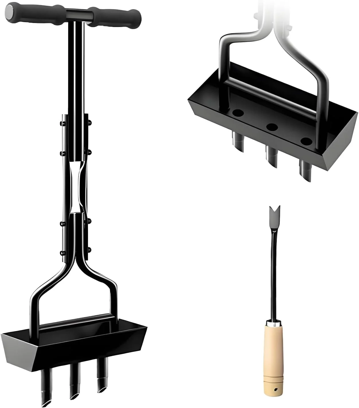 Rasenlüfter, Lawn Aerator Tool, Metall Aerifizierer Für Rasen Manuell Bodenbelüftungswerkzeug Rasen - Image 7