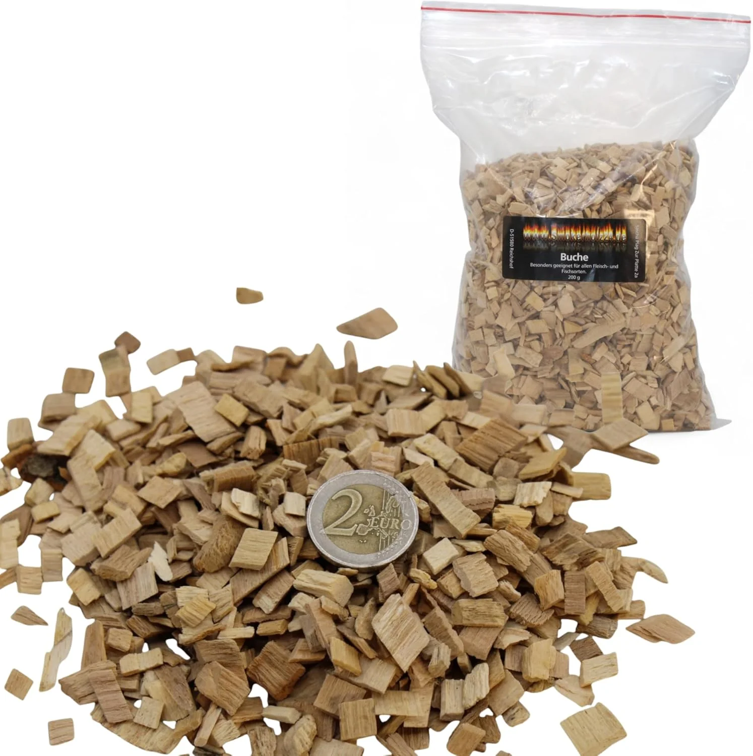 Räucherchips Starterset – Buche, Apfel, Hickory, Kirsche & Pflaume 5×200 g – | BBQ Smoker Holzchips - Image 2