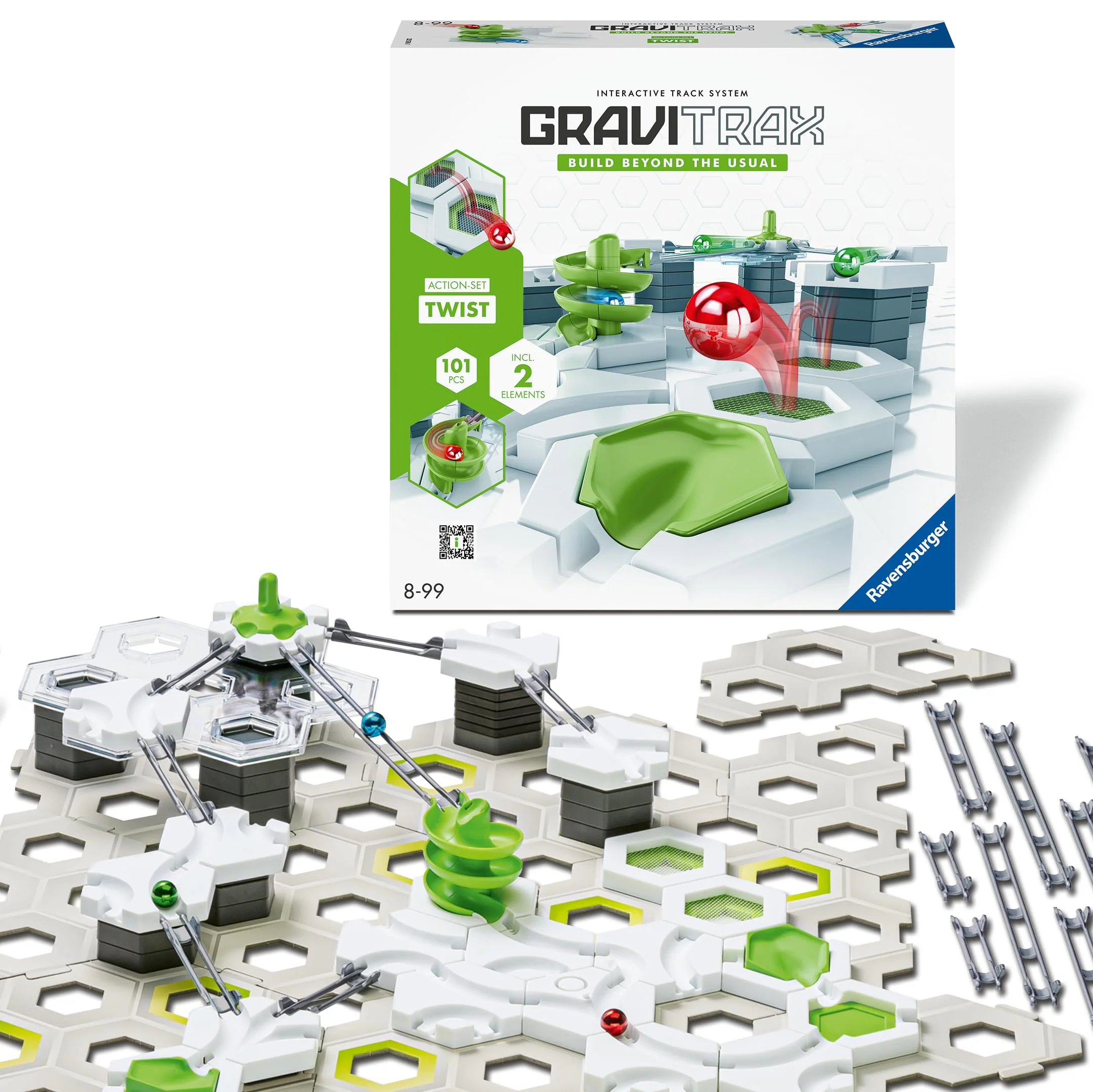 Ravensburger GraviTrax Action-Set Twist 22576. Kombinierbar mit allen Starter-Sets, Extensions und E