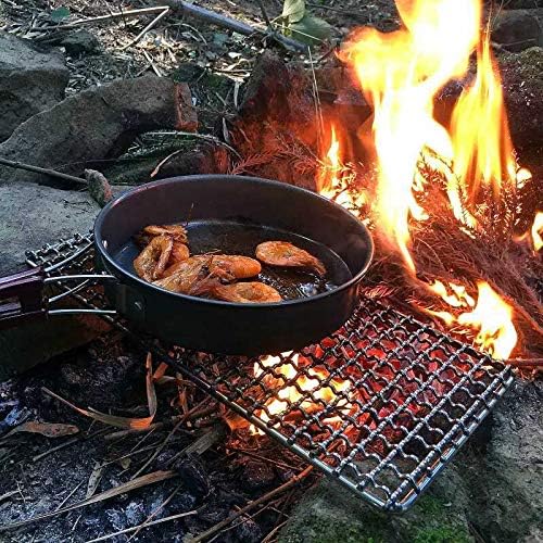 Rayeeley Bushcraft Grills Backpacker Grills, Lagerfeuer Kochen, Grillrost, hochfeste Outdoor-Netzaus - Image 8