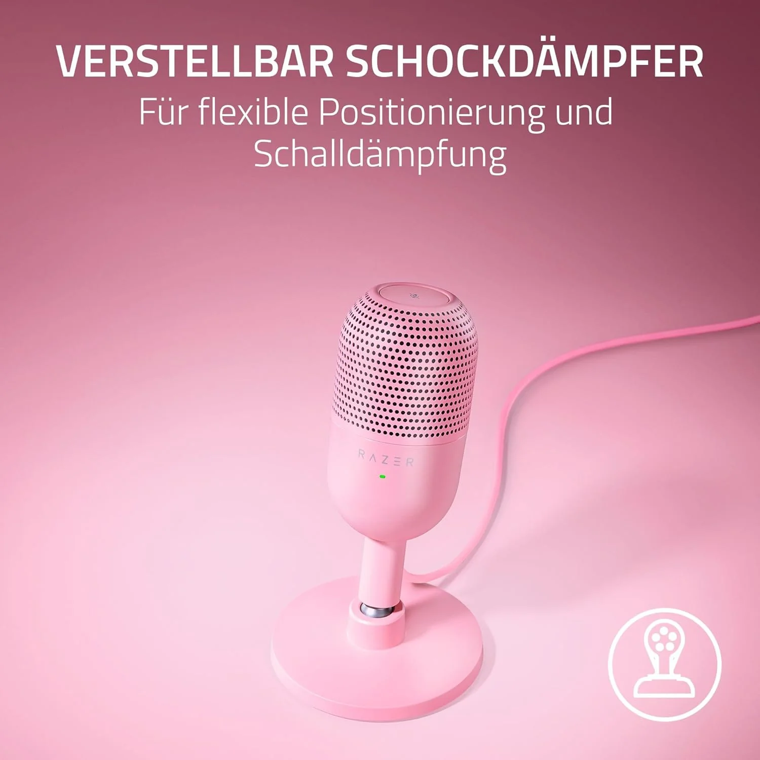 Razer Seiren V3 Mini - Ultrakompaktes USB-Mikrofon (14mm Supernieren Kondensatormikrofon, Tap-to-Mut - Image 5