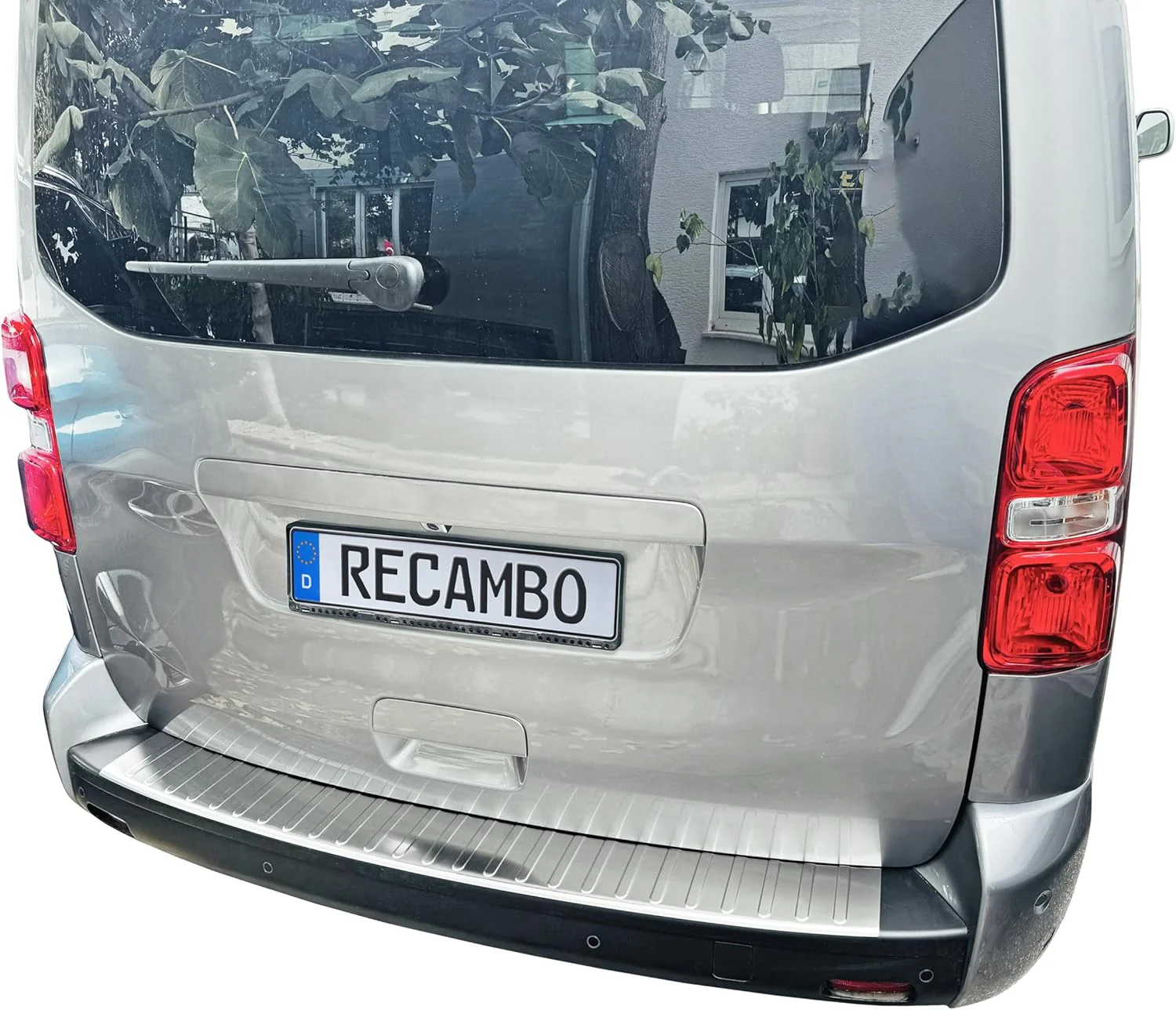 RECAMBO Ladekantenschutz Edelstahl matt gebürstet mit Textur - kompatibel für Citroen Spacetourer - - Image 3