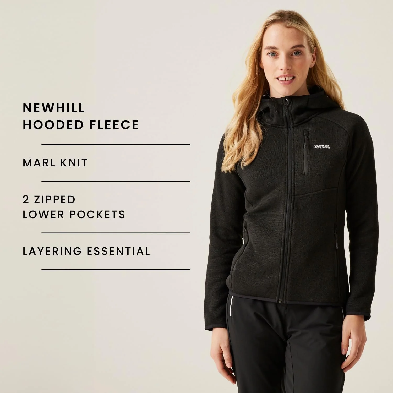 Regatta Damen Womens Newhill Full Zip Hooded Fleece Jacket Fleece mit durchgehendem Reissverschluss - Image 8