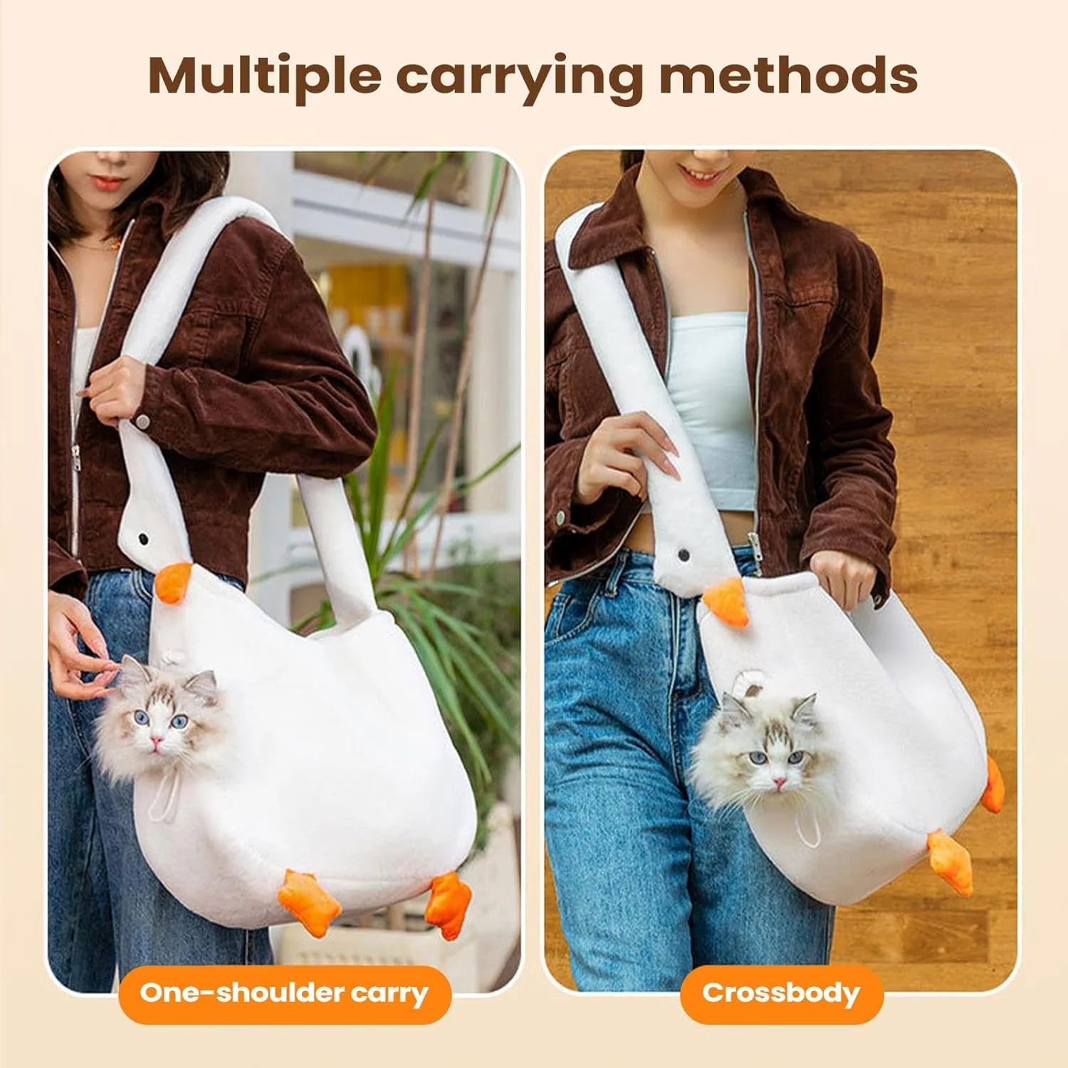 Reisetasche Für Hunde- Plüschtuch Reisetasche, Tragbarer Sicherheitsrucksack Gegen Entkommen, Hausti - Image 5