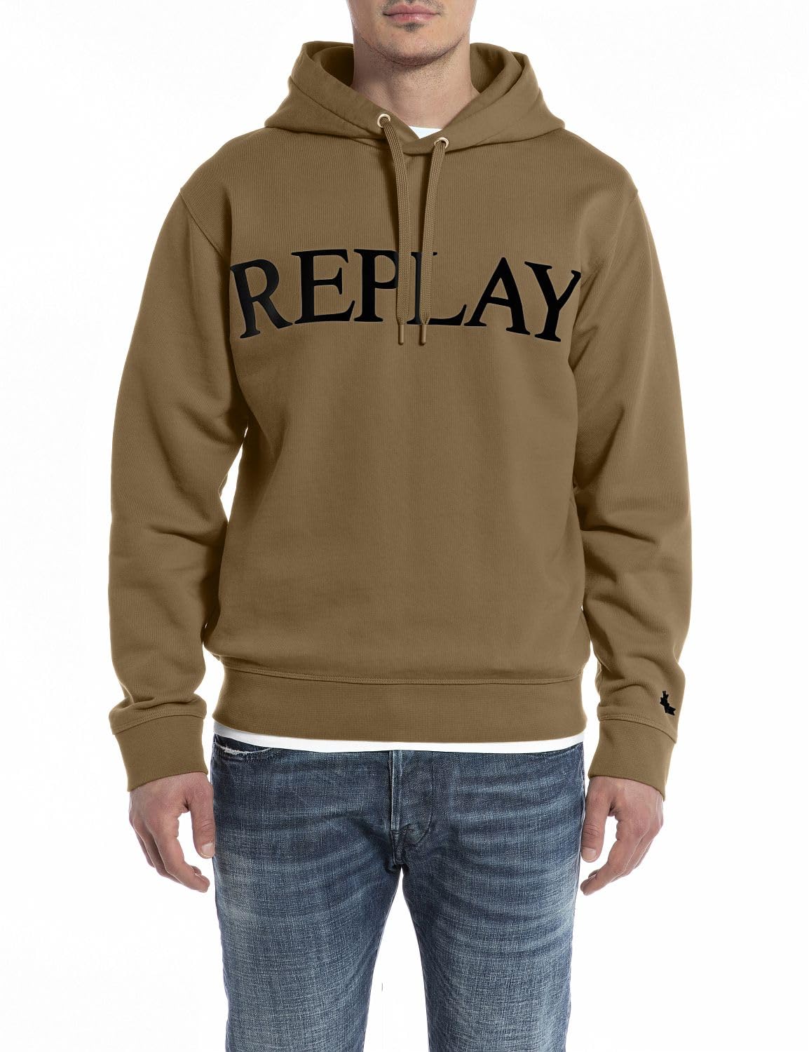 Replay Herren Hoodie mit Kapuze, Army Green 238