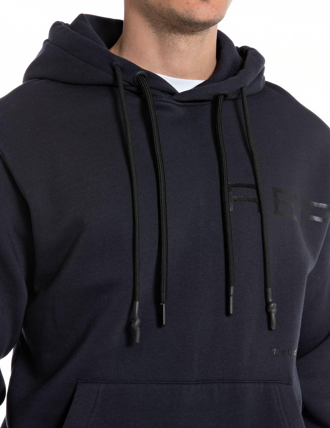 Replay Herren Hoodie mit Kapuze S Deep Navy 715, S Deep Navy 715 - Image 9