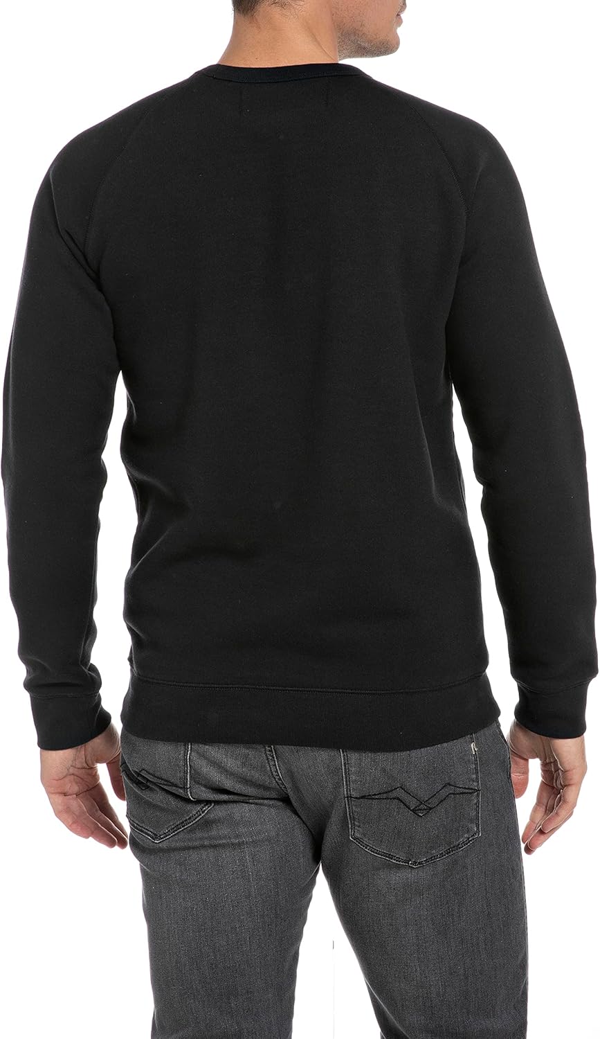 Replay Herren Sweatshirt aus Baumwollmix L Black 098, L Black 098 - Image 2