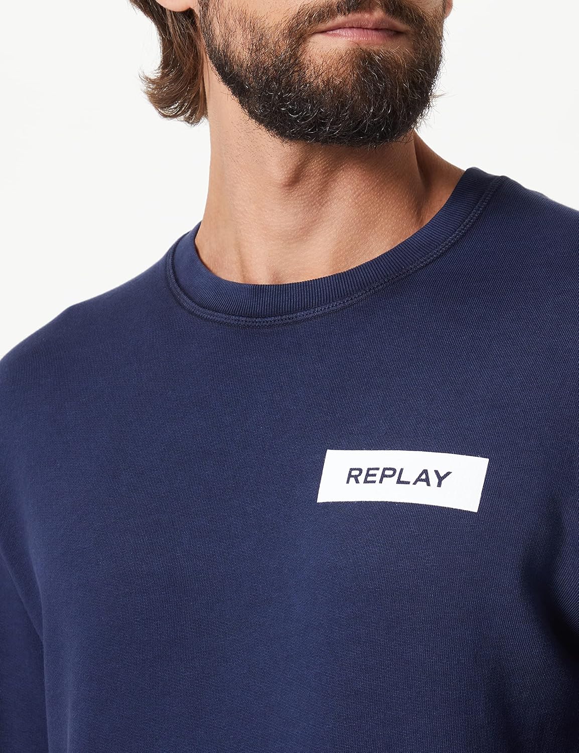 REPLAY Herren Sweatshirt, S 085 Blue - Image 3