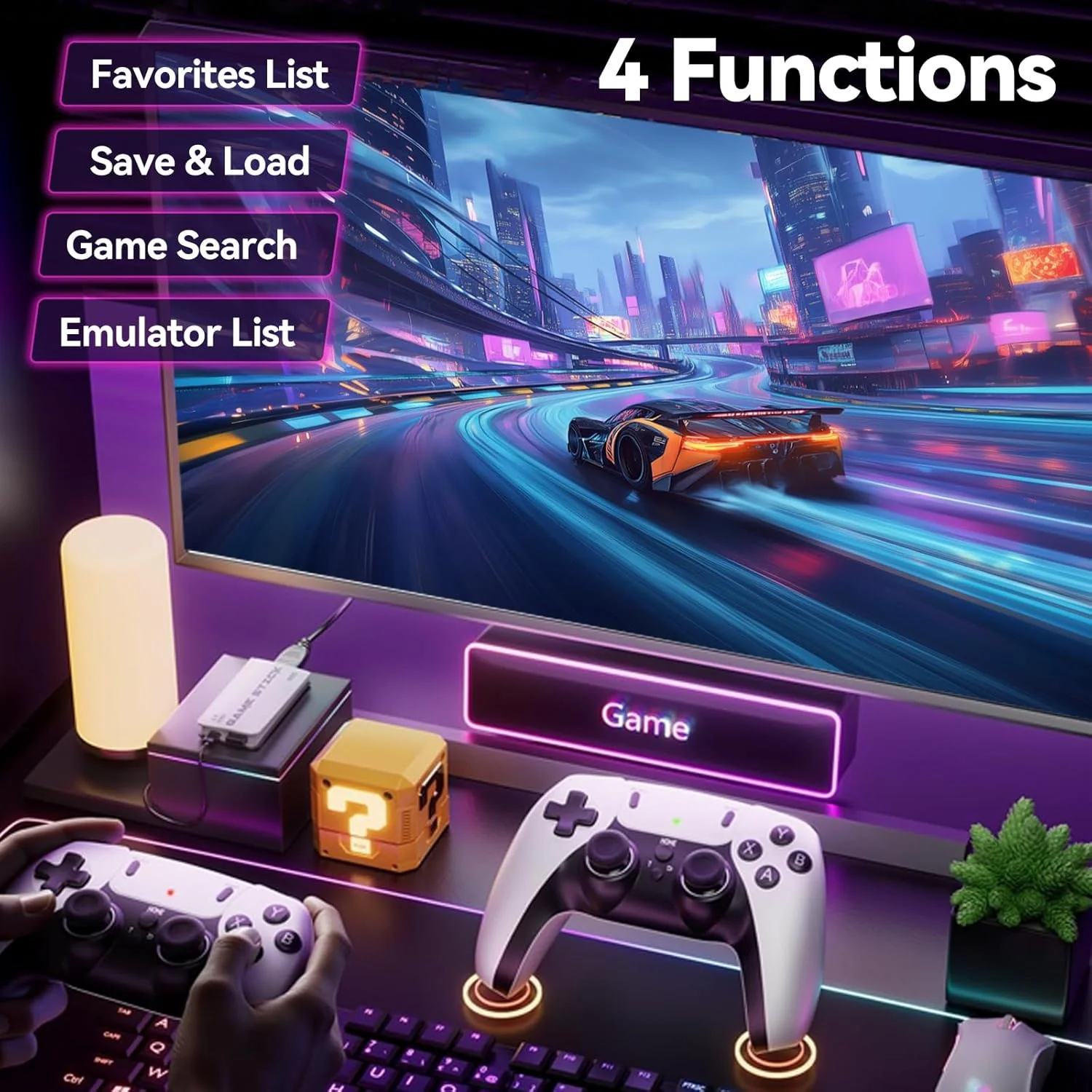 Retro-Spielkonsole 2026, 4K HDMI mit über 40.000 Spielen, 23 Emulatoren, Plug-and-Play, Dual-2,4-GHz - Image 5