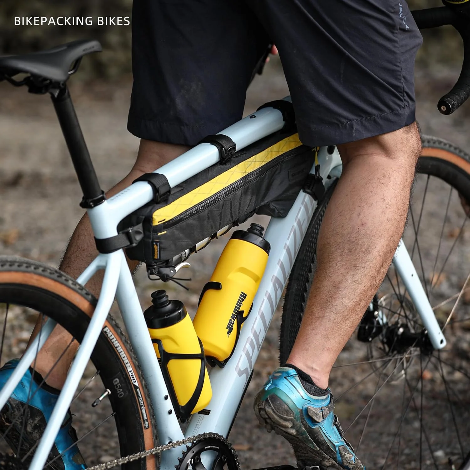 Rhinowalk Fahrrad-Dreieckstasche 2,4L – wasserdichte Rahmentasche mit YKK-Reissverschluss, Pumpenhal - Image 8
