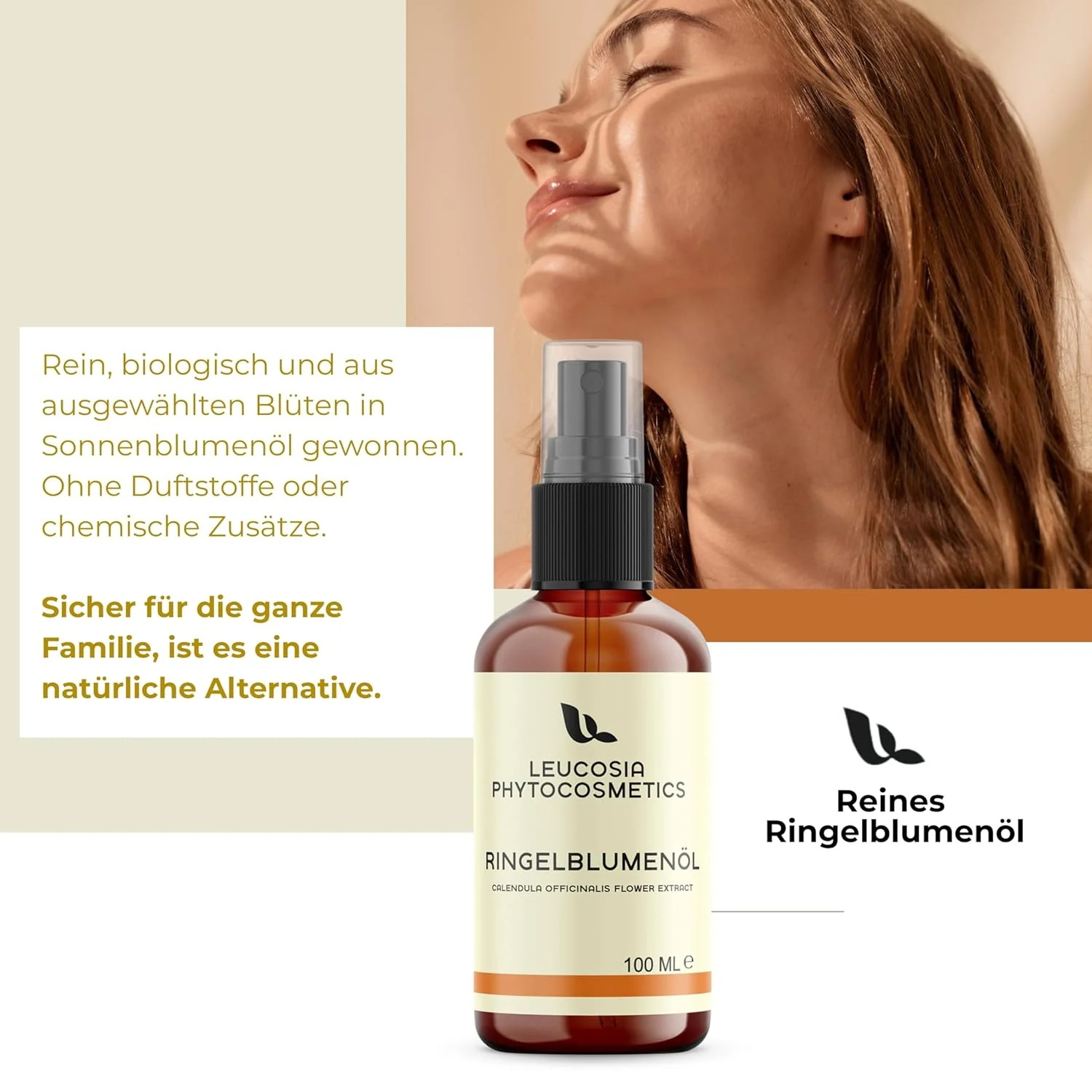 Ringelblumenöl, 100 ml, Calendula Essenz & Calendula Öl, Regenerierend für Empfindliche Haut, Pflege - Image 2