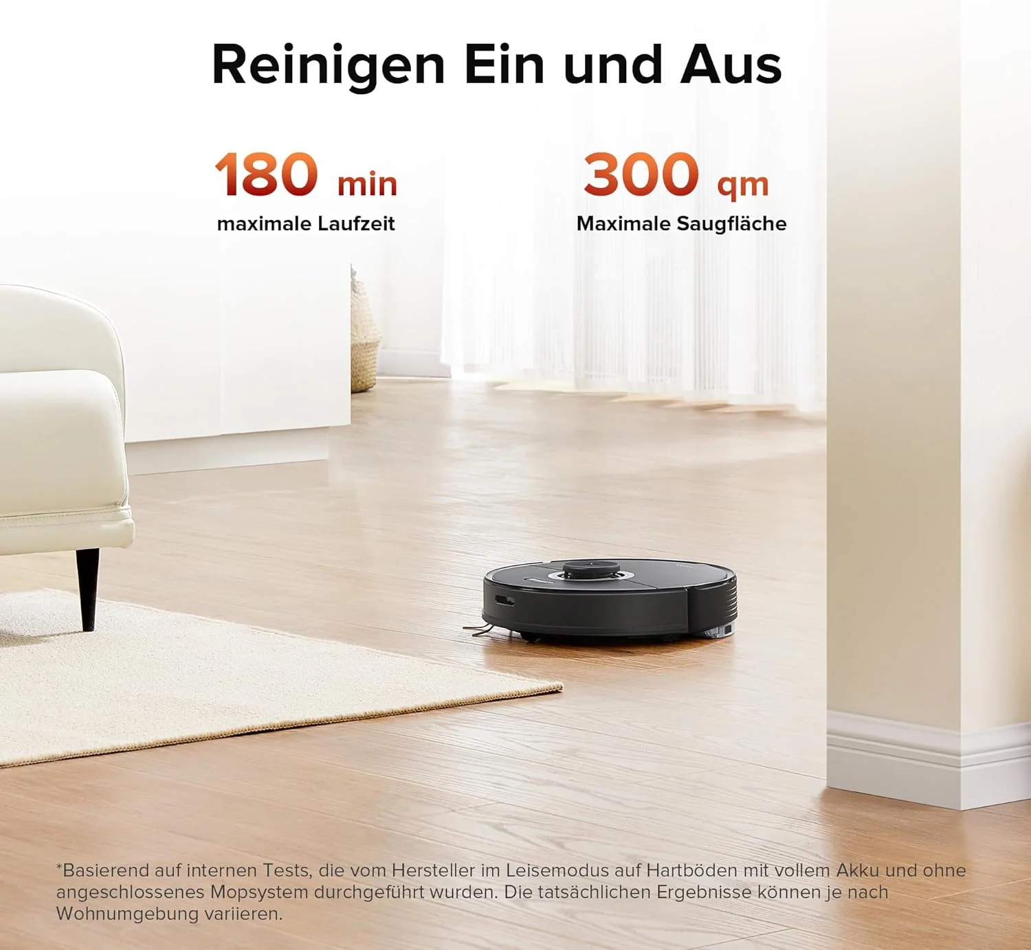 roborock Q7 Max Saugroboter mit Vollgummibürste, 4200Pa Saugkraft, Staubsauger Wischroboter PreciSen - Image 7