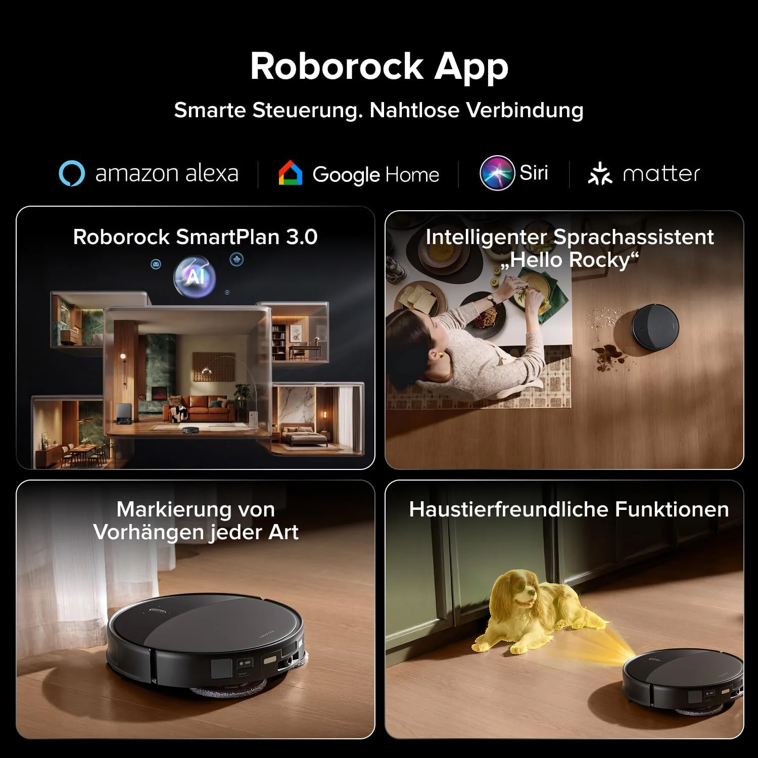 roborock Saros 20 Saugroboter mit Wischfunktion&angebbarem Wischmopp, AdaptiLift Chassis 3.0, 36,000 - Image 8