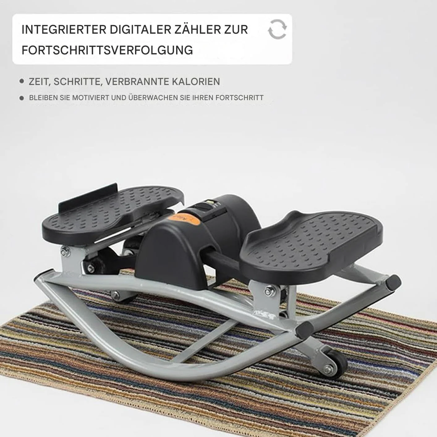 Rock Stepper Trainingsgerät, Fitnessgerät, leises tragbares Seitensteppergerät | Für Zuhause, Wohnun - Image 6