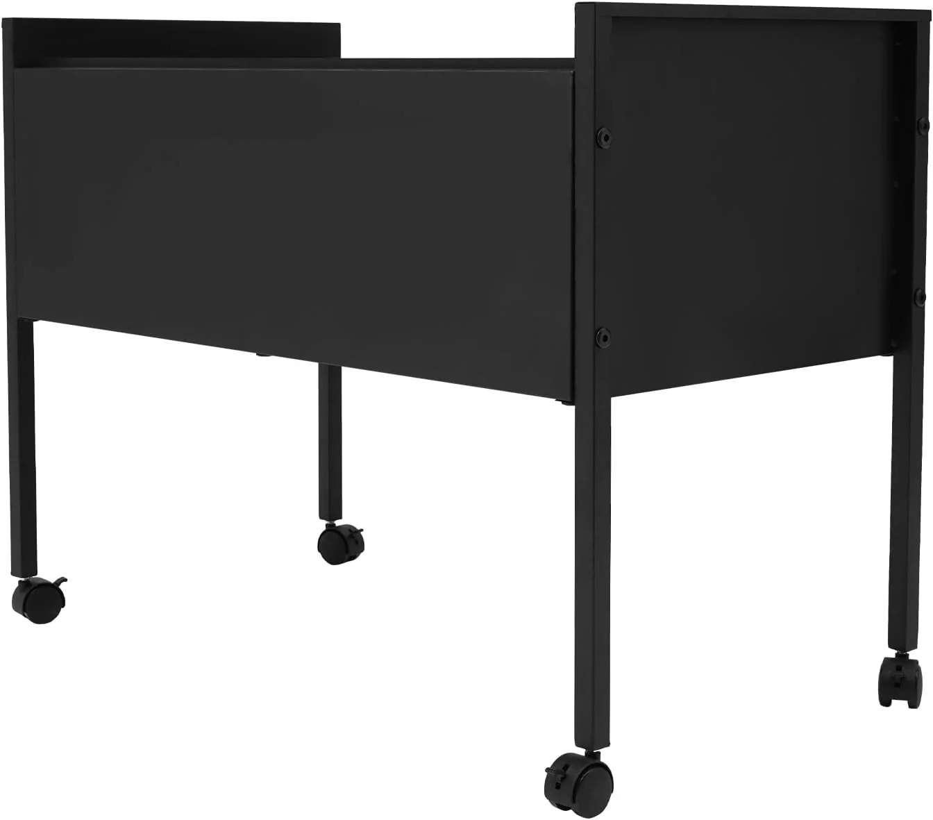 Rollbarer Aktenschrank, Hängemappenwagen mit Universalrollen Bodenhalterung Rollbarer Aktenwagen für - Image 6