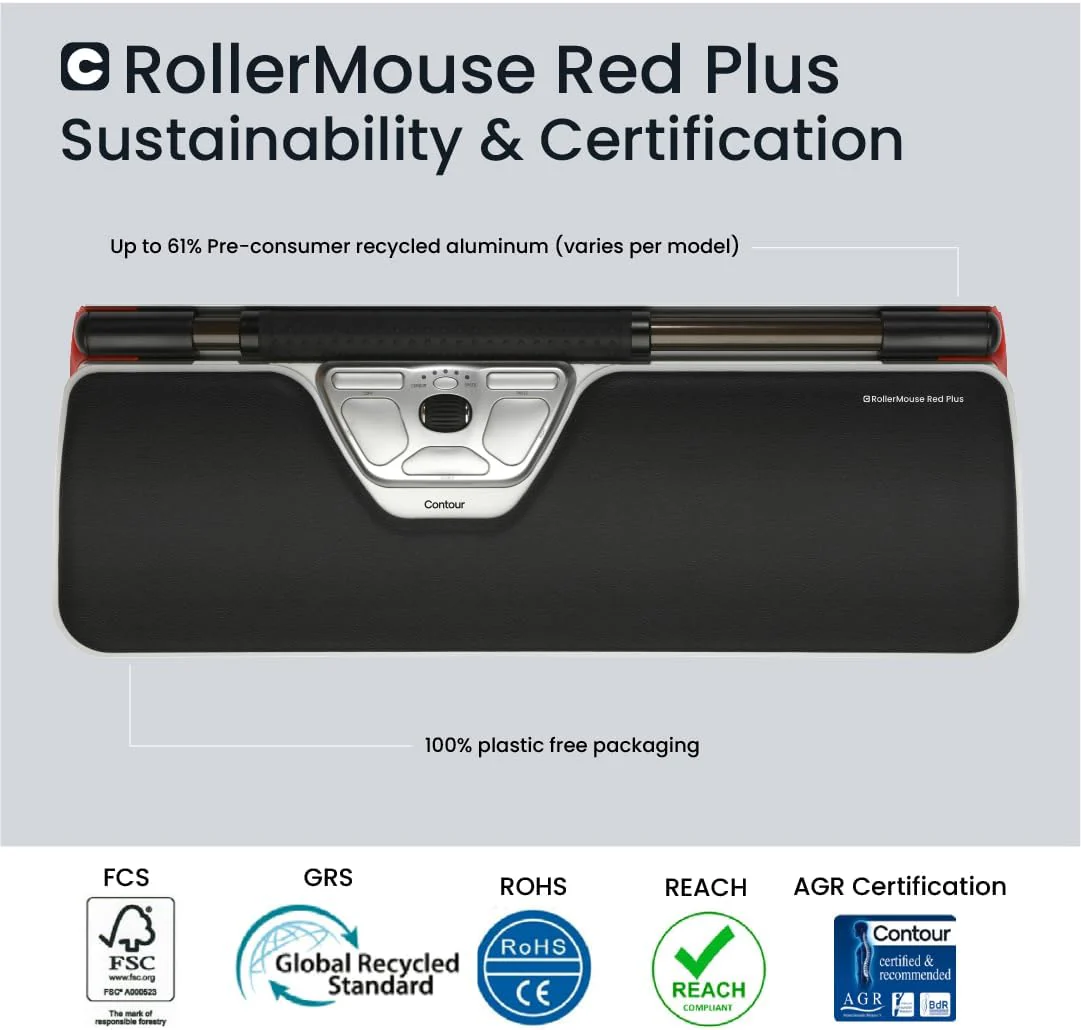 RollerMouse Red Plus + Balance Keyboard Pan-Nordisches Layout, Wireless - Image 6