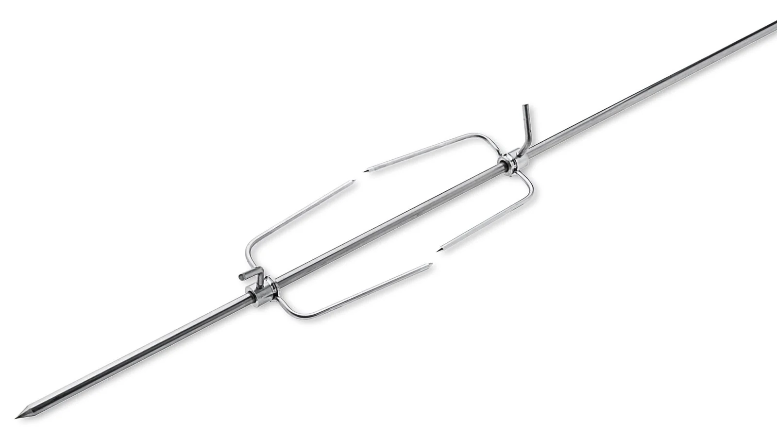 Rotisserie Set 75cm aus Europäischem Edelstahl, Grillspiess, Drehspiess