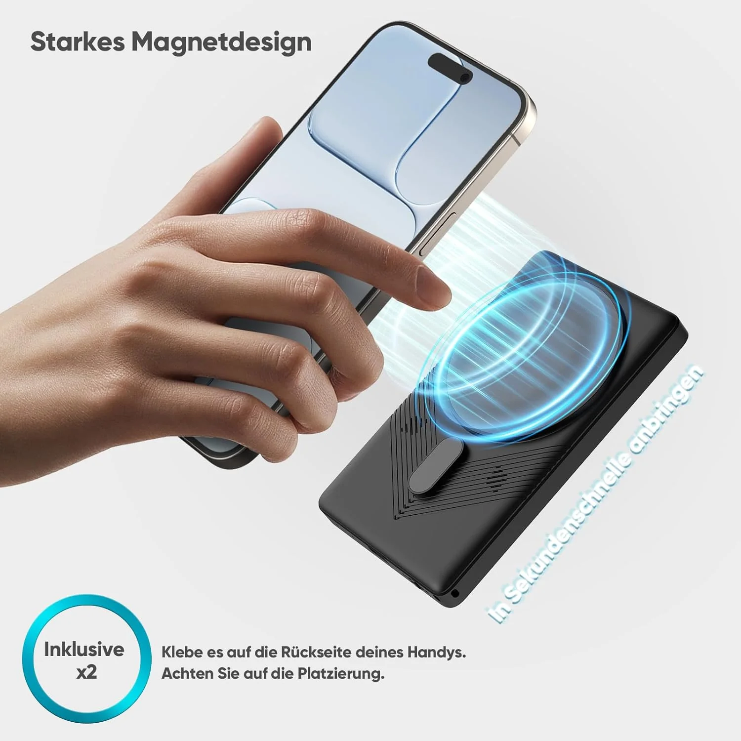 ROTTOGOON Handy Selfie Monitor, Magnetisches Selfie Touchscreen Monitor, Geeignet für Selfies, Vlog- - Image 6