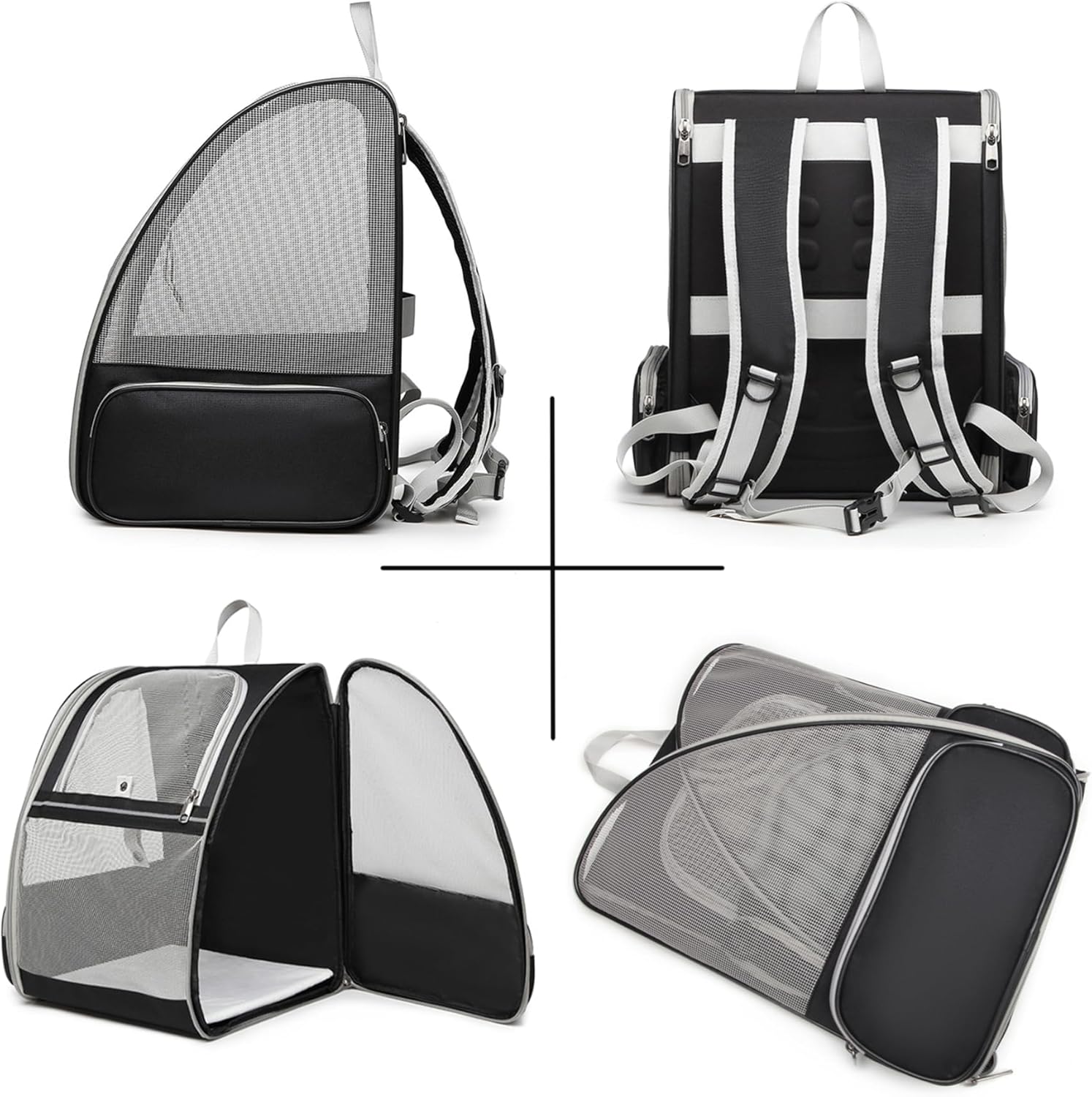 Rucksack für Katzen und Hunde, atmungsaktiver Transportbehälter, zum Spazierengehen und Wandern, lei - Image 2