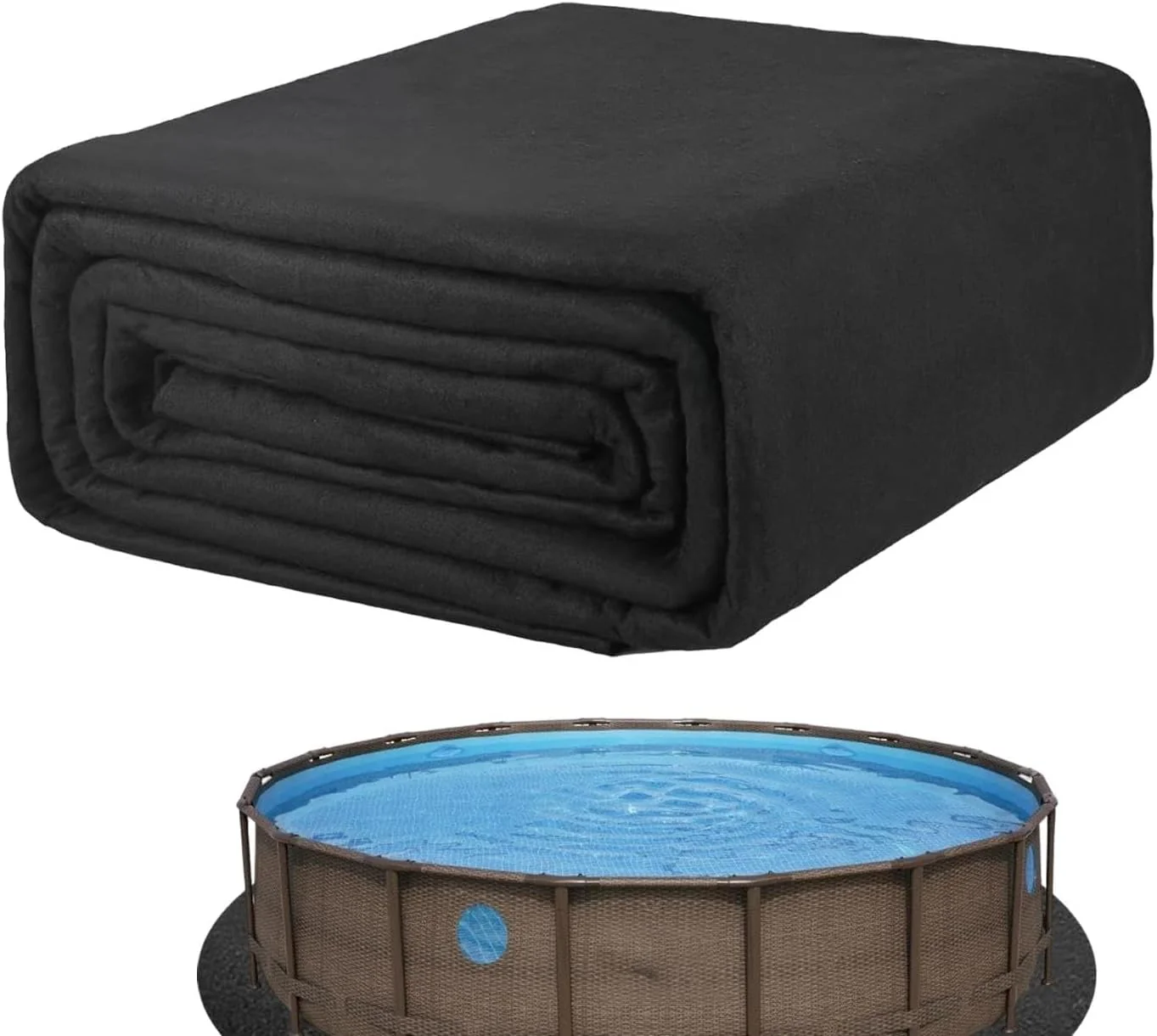 Runde Pool-Auskleidung für oberirdische Schwimmbäder, Outdoor-Pool-Matte für oberirdische Pool-Unter - Image 7