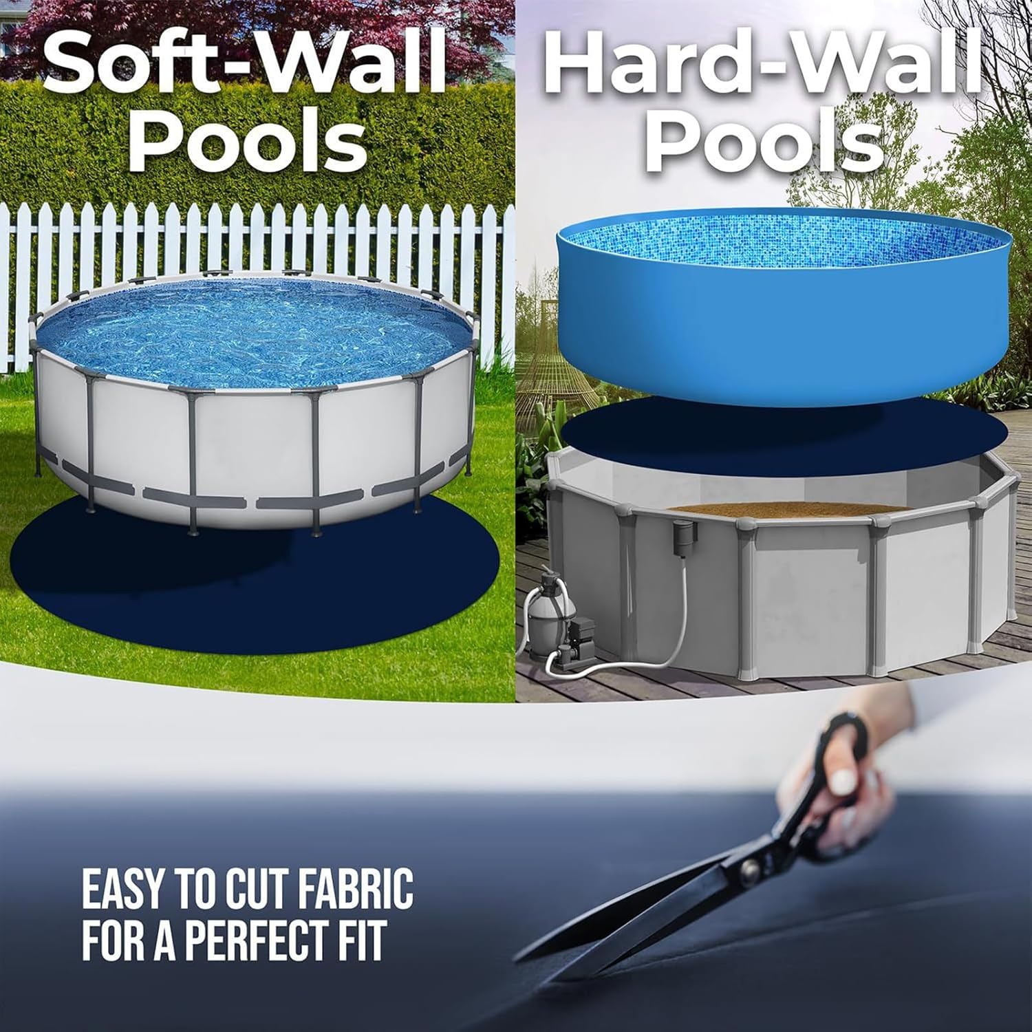Runde Poolunterlage, Pool Unterlage Rund Poolmatten, Dicke Bodenschutzplane, Pool Bodenplane, Runde - Image 6