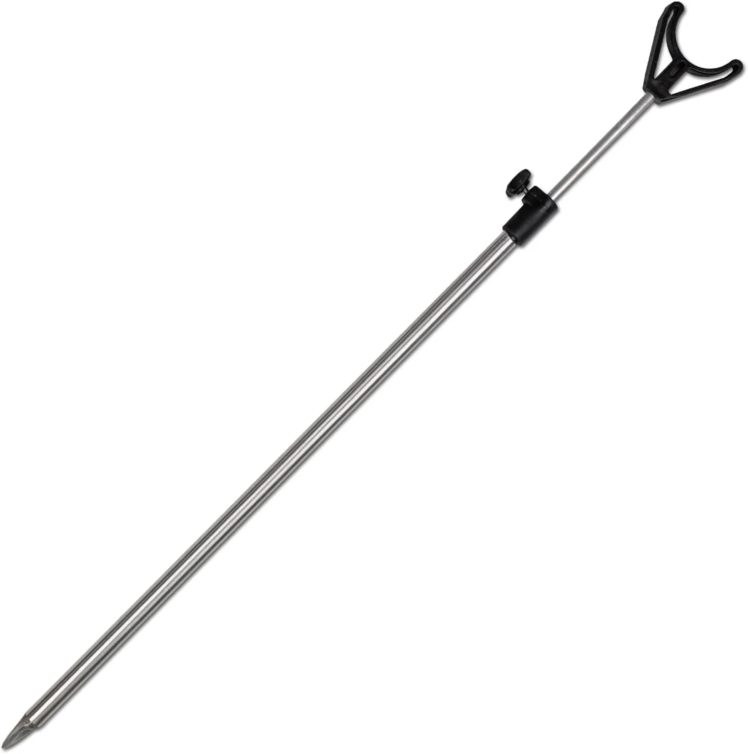 Rutenhalter Teleskop mit U/V Auflage 50-90cm Aluminium Erdspiess Rutenständer Rod 4x Rutenhalter mit - Image 2