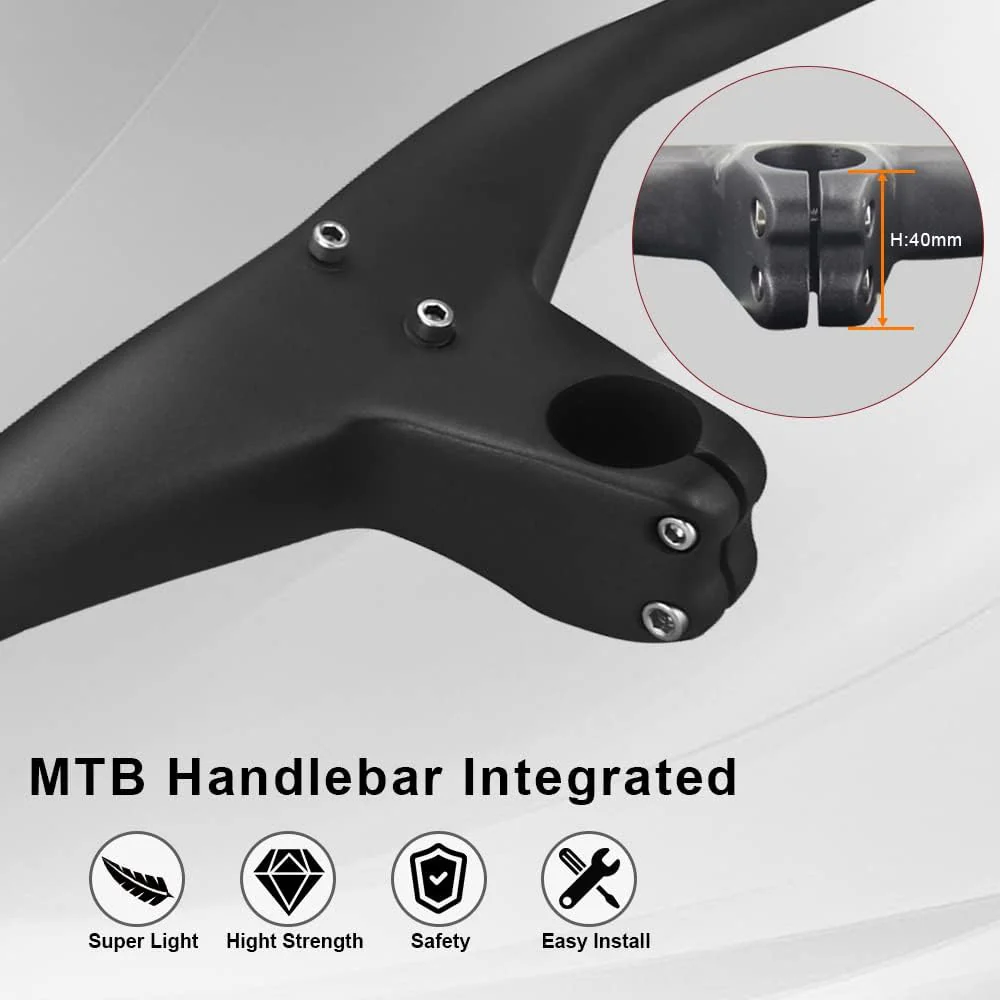 RXL SL downhill carbon lenker riser lenker mountainbike Integrierte mtb lenker riser 1-1/8" carbon l - Image 4