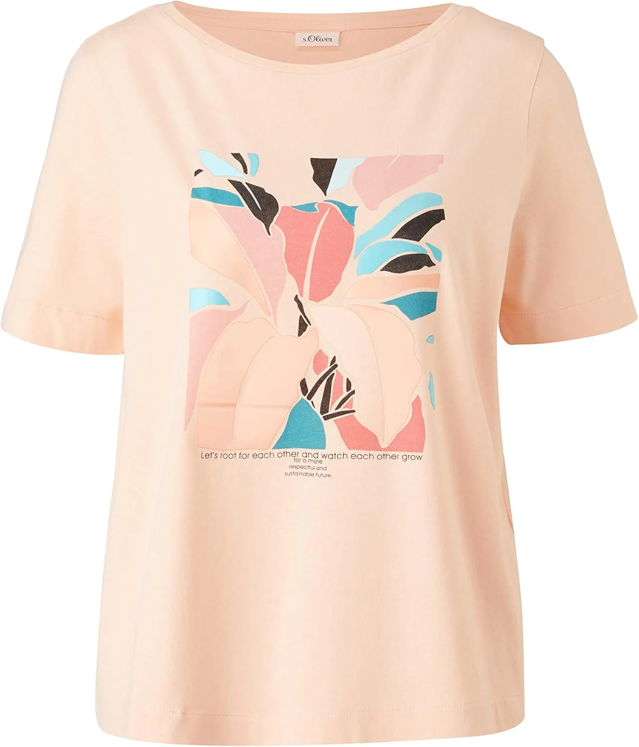s.Oliver BLACK LABEL Damen T-Shirt 32 Orange, 32 Orange - Image 5