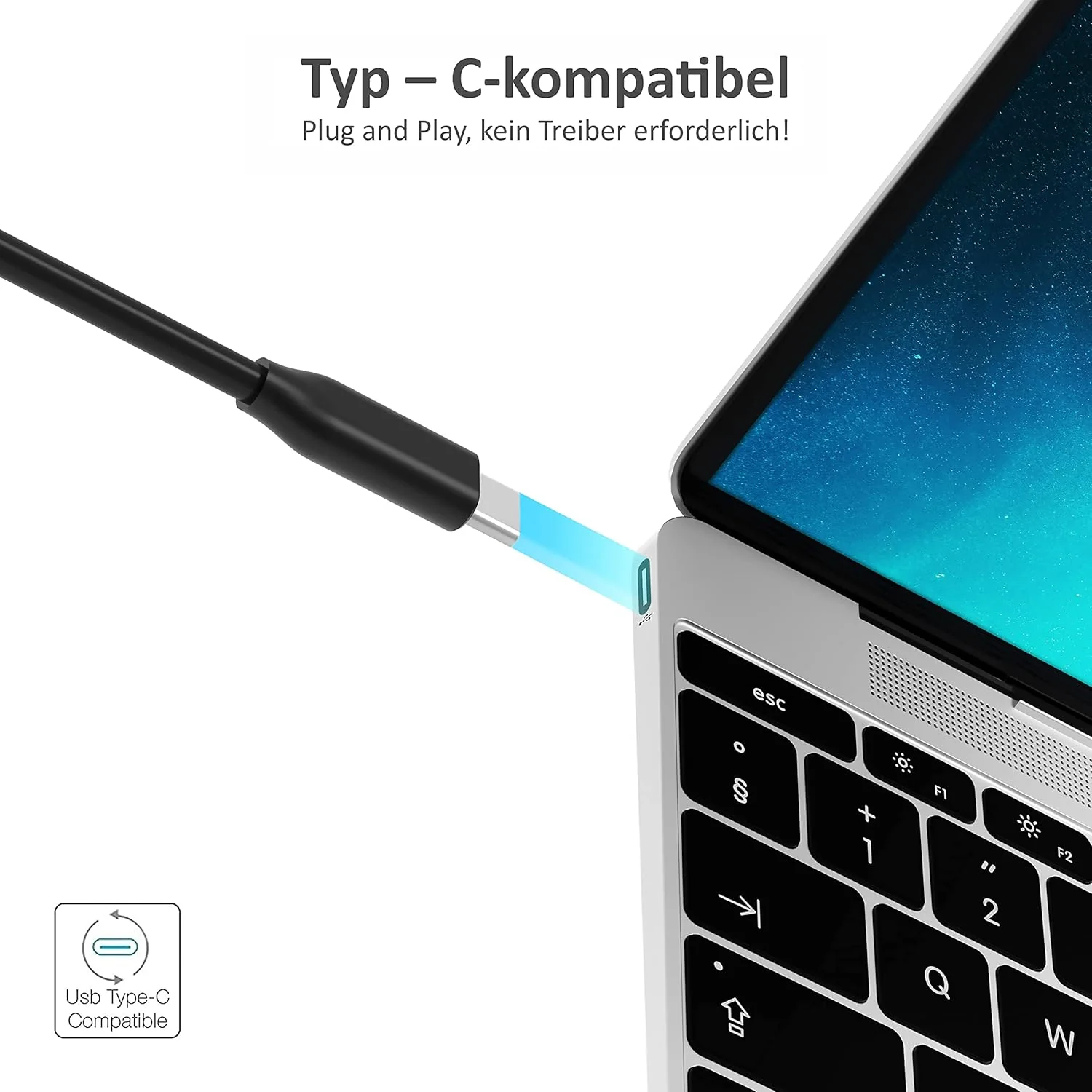 SABRENT USB C Hub mit HDMI 4K 30Hz, 60W USB-C PD Ladegerät und SD/Micro SD Kartenleser (HB-TC6C) 6-i - Image 6
