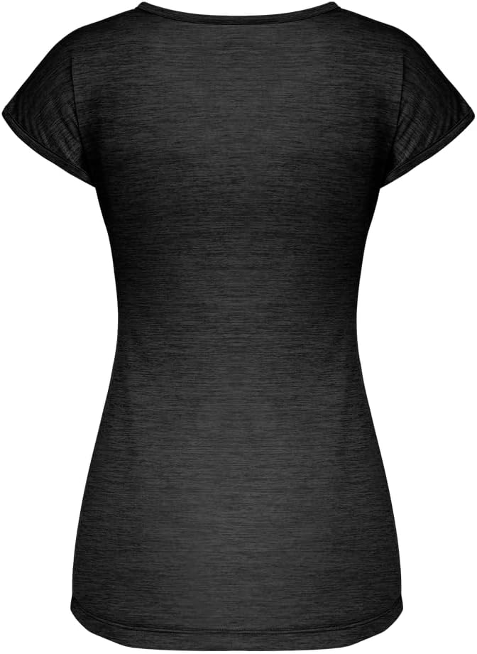 Salewa Damen Puez Melange Dry W S/S Tee Blusen & T-shirts 3XL Black out melange, 3XL Black out melan - Image 2