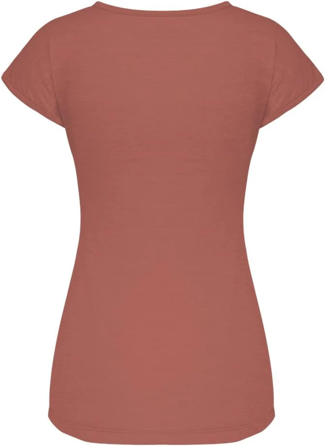 Salewa Puez Melange Dry T-Shirt Damen M Etruscan Red Melange, M Etruscan Red Melange - Image 2