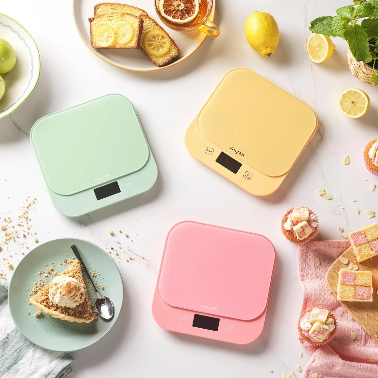 Salter British Bakes Digitale Küchenwaage – Pinke Backwaage mit hoher 10-kg-Kapazität, misst Flüssig - Image 6