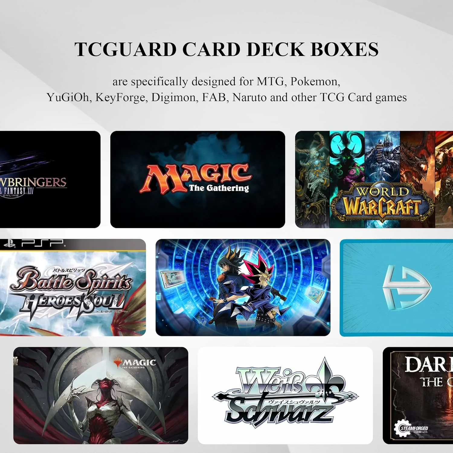 Sammelkarten Aufbewahrungsbox für 1800+ Karten, Magnetische Card Deck Box mit Tragezubehör, Sammelka - Image 6