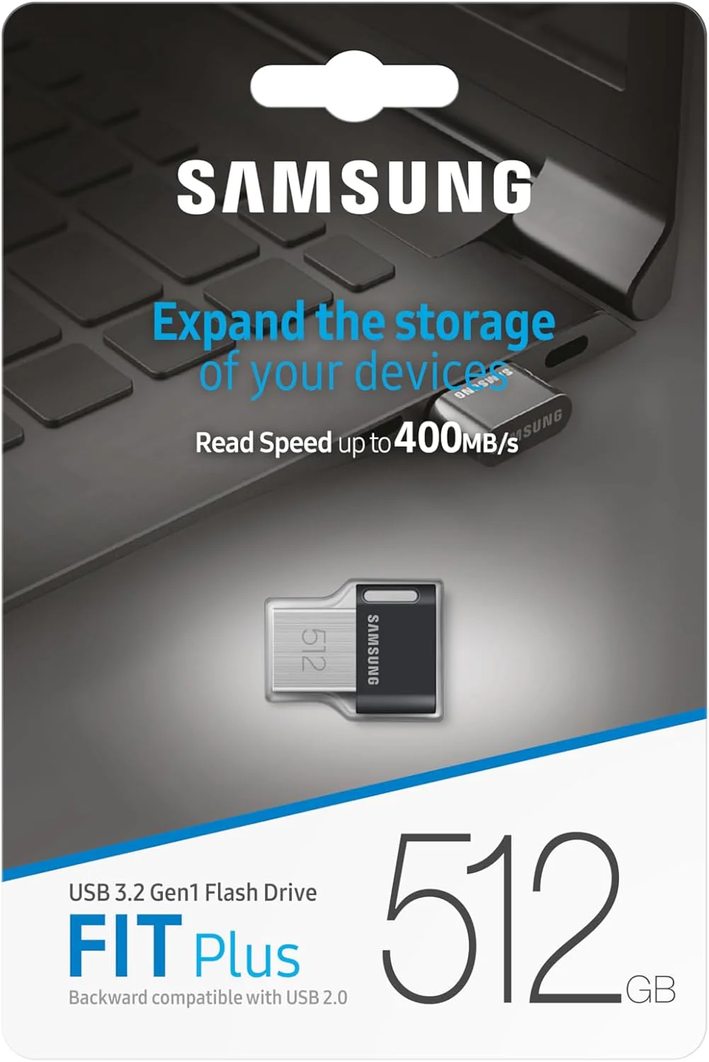 Samsung FIT Plus USB-Stick Typ-A, 512 GB, 400 MB/s Lesen, 110 MB/s Schreiben, Kompakter USB 3.2 Spei - Image 7