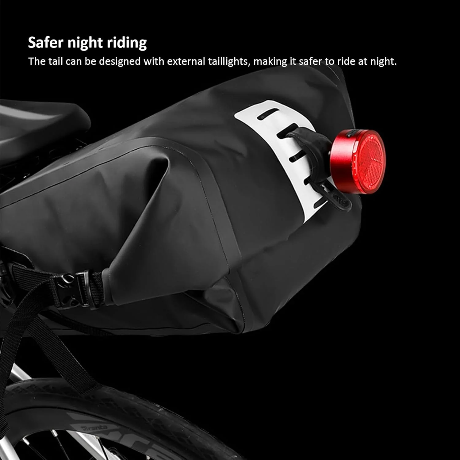 Satteltasche Für Fahrräder, 10 Liter Wasserdichte Reflektierende Unter-Sitz-Tasche, Satteltasche Für - Image 7