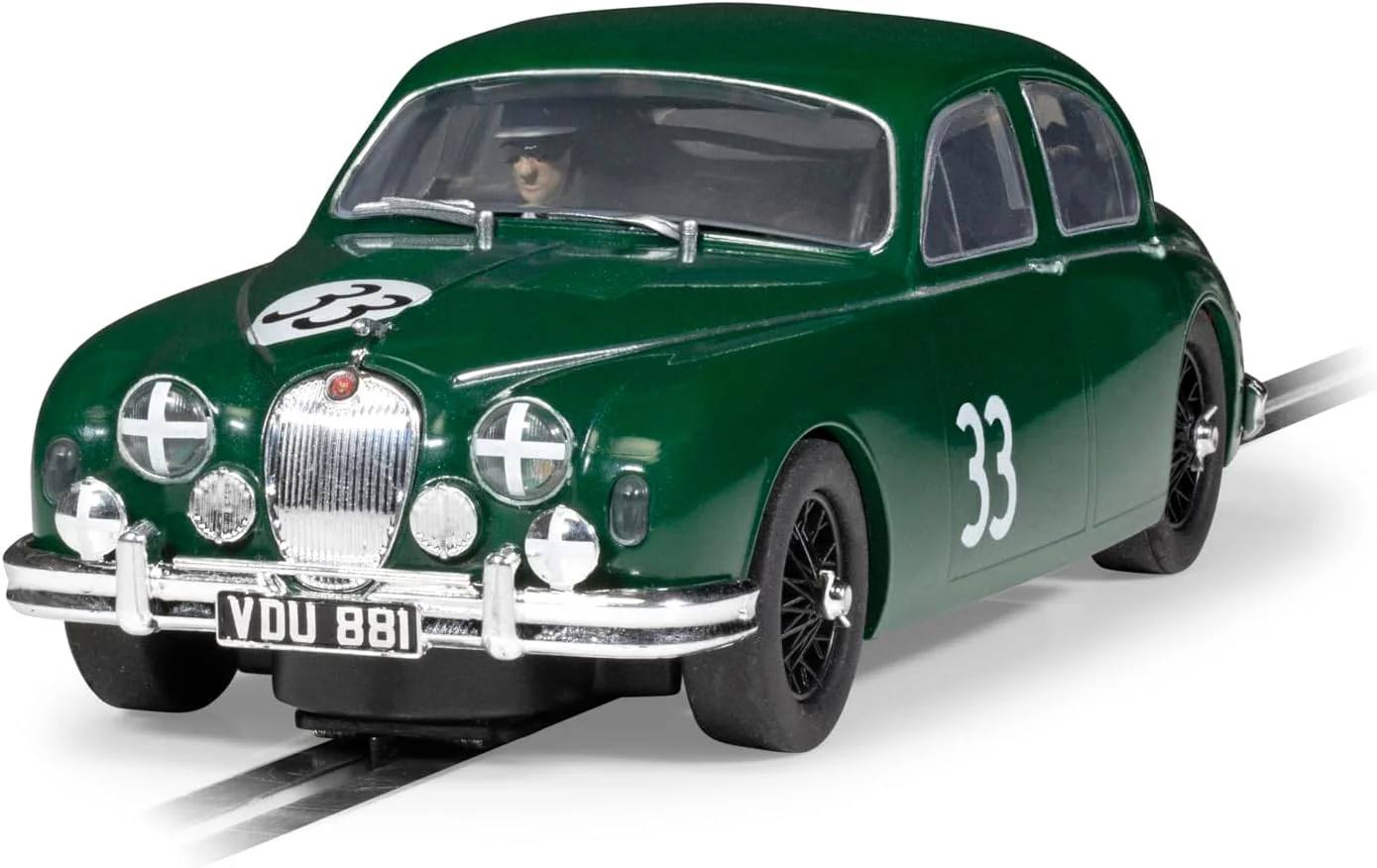 Scalextric C4506 1:32 Jaguar MK1 Mike Hawthorn #33 HD - Slotcar, Rennbahn, Auto für Rennbahn, Rennba - Image 2