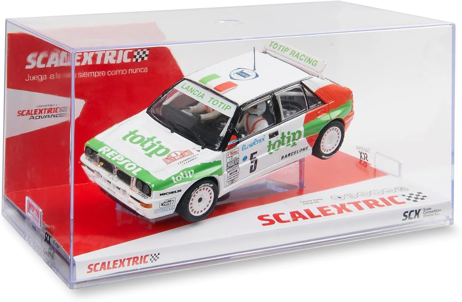 SCALEXTRIC - Rennauto Original - Slotcar, Massstab 1:32 (Lancia Delta Integrale - Totip) Lancia Delt - Image 3