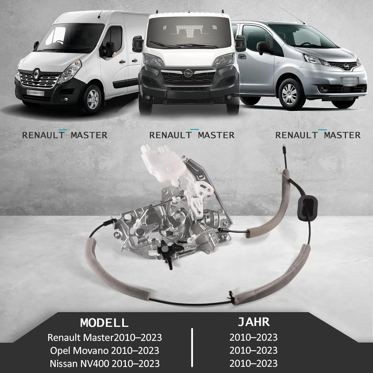 Schiebetürschloss aus Edelstahl für Renault Master,Opel Movano,Nissan NV400 2010-2023 - Image 2