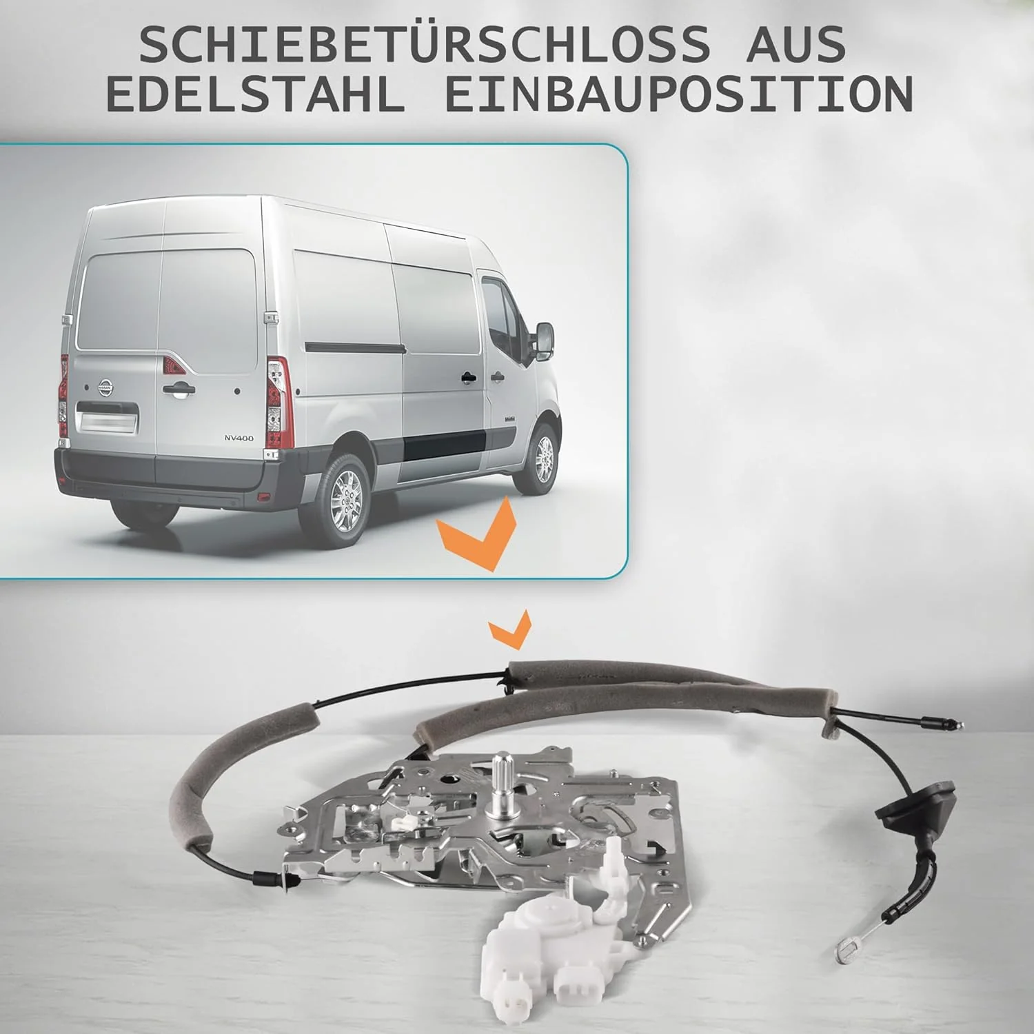 Schiebetürschloss aus Edelstahl für Renault Master,Opel Movano,Nissan NV400 2010-2023 - Image 4