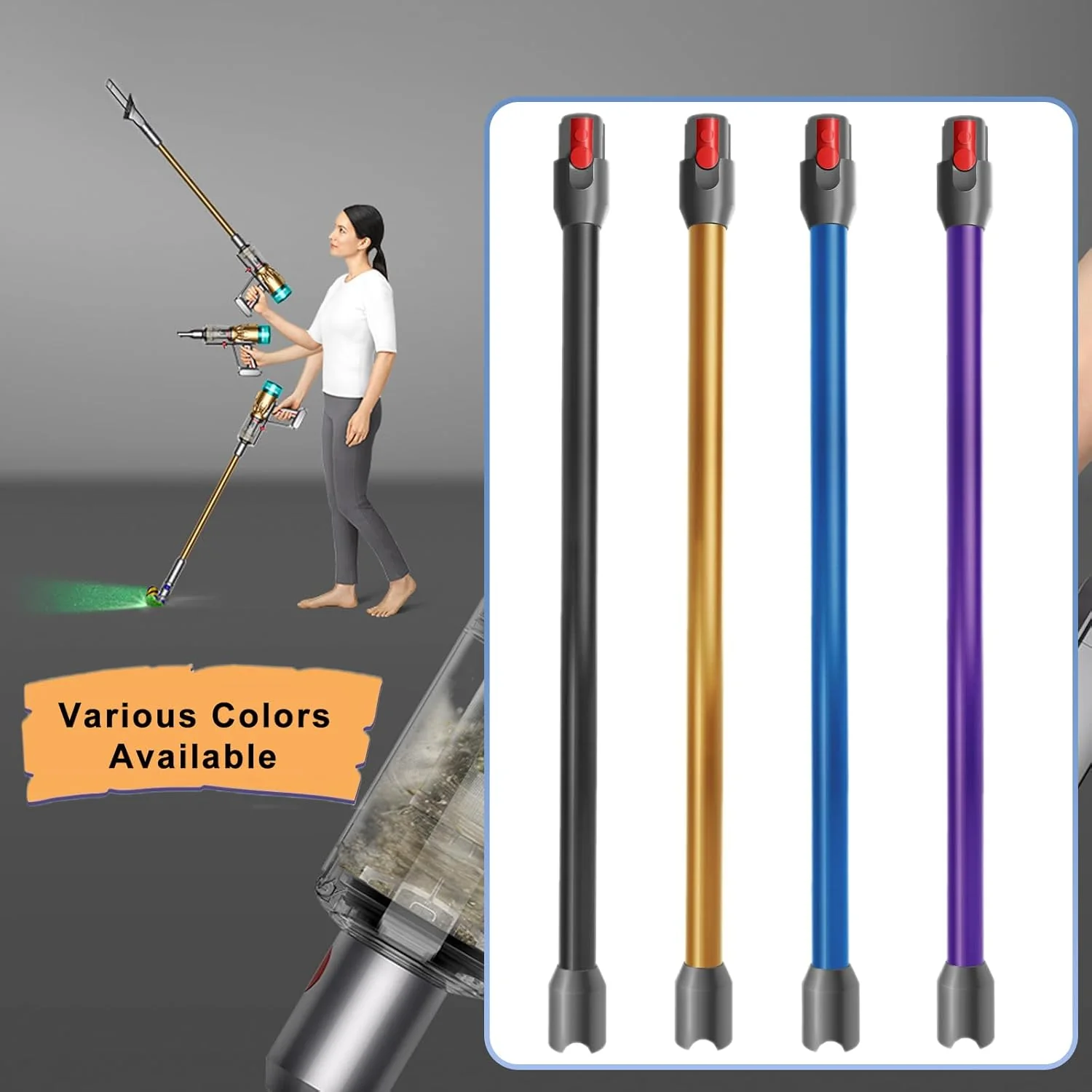 Schnellspanner Verlängerungsrohr für Dyson V12 Detect Slim Stabstaubsauger, Ersatzteile Verlängerung - Image 7