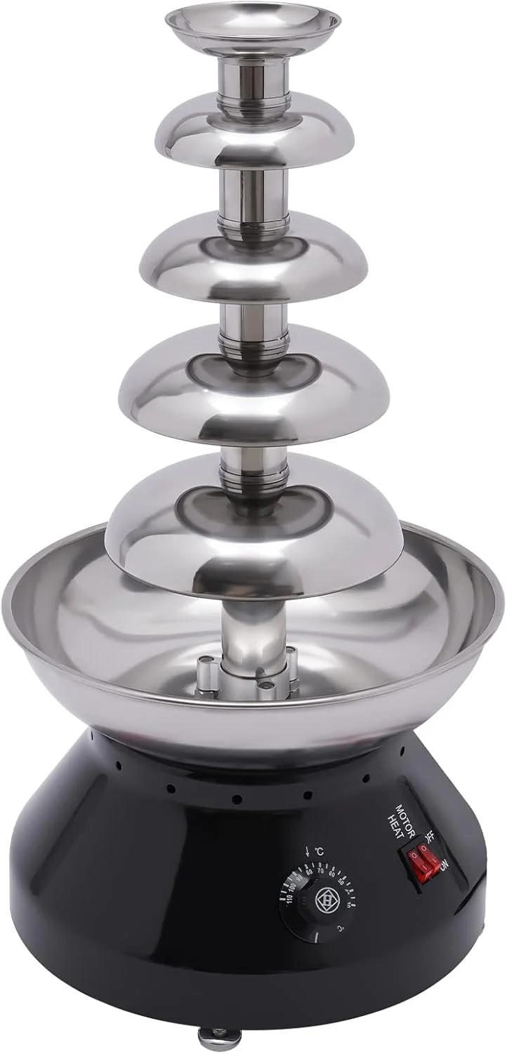 Schokoladenbrunnen, 5-stufiger Schokoladen-Brunnen Maschine, 3L Temperatur einstellbare Schokolade F - Image 6